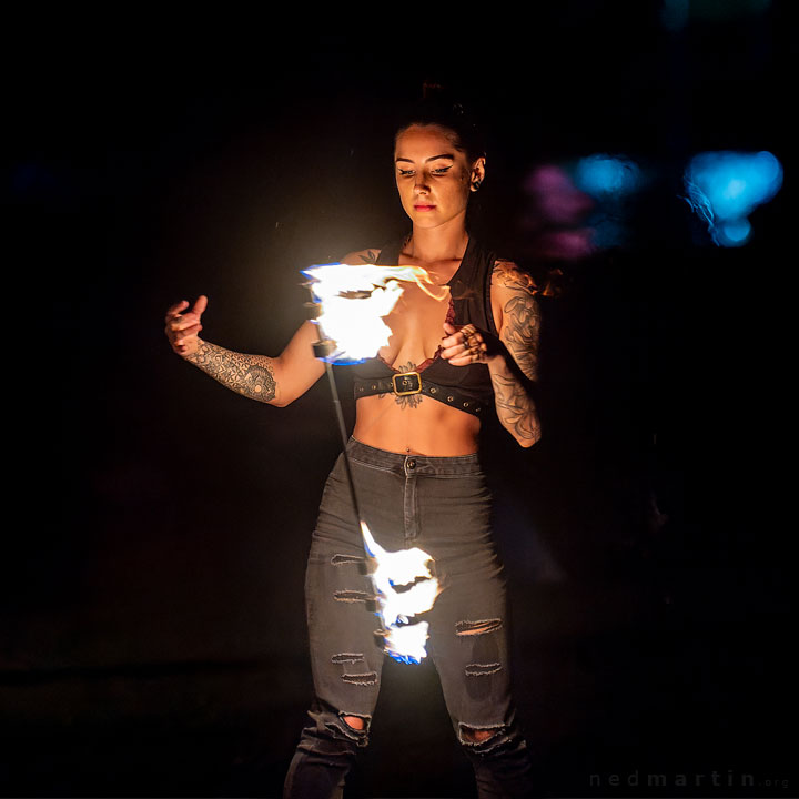 Madison Young, West End Fire Festival, Brisbane