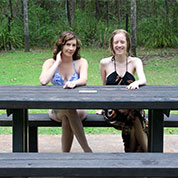 Bronwen & Shandina at Cedar Creek Falls