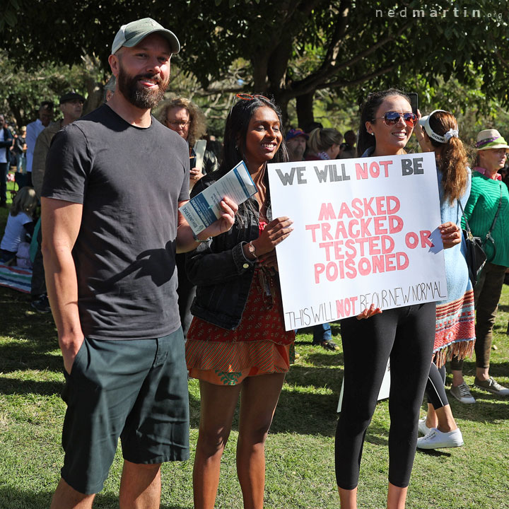 Freedom Rally, Brisbane Botanic Gardens