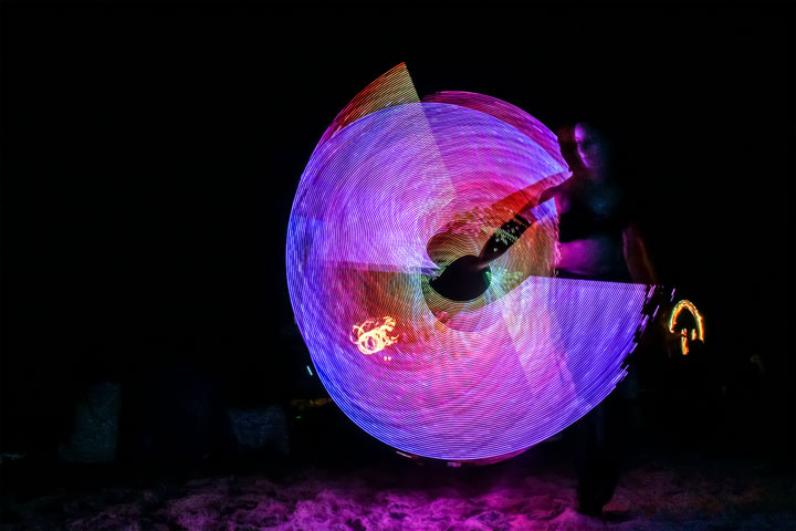 Burleigh Bongos and Fire Twirling