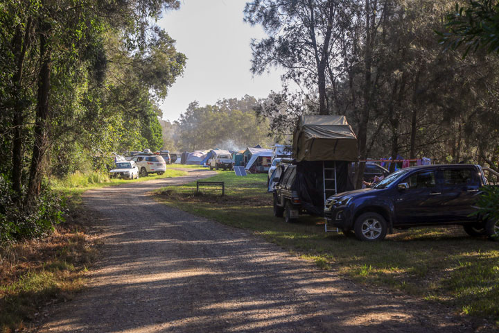 Melaleuca Campground was busy