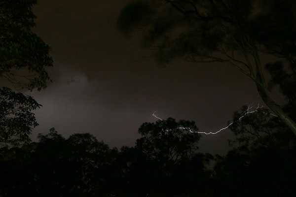 The only lightning photo I managed to take