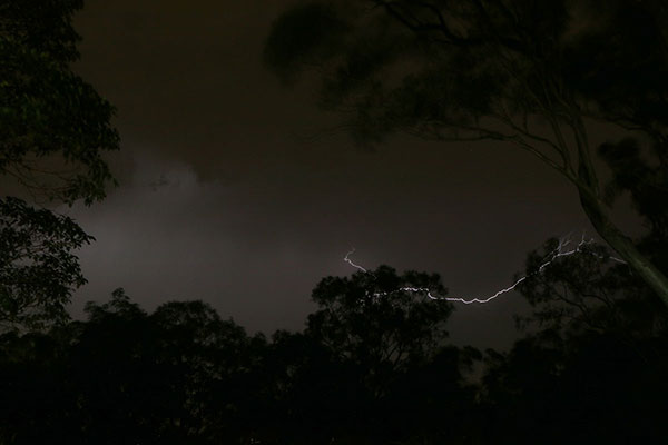 The only lightning photo I managed to take