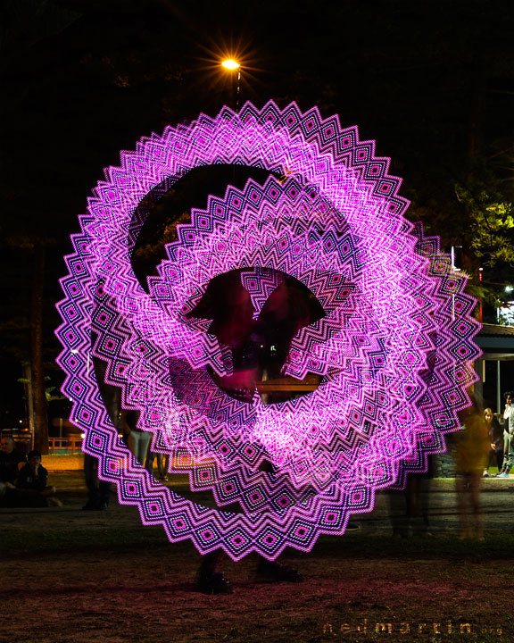 Fire twirling at Burleigh Bongos