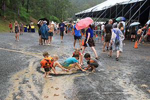 Festival rain