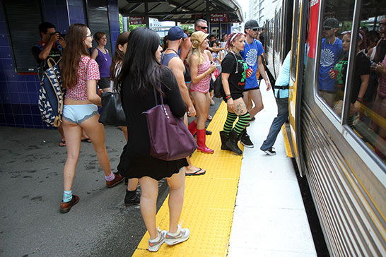 Brisbane “No Pants Subway Ride”