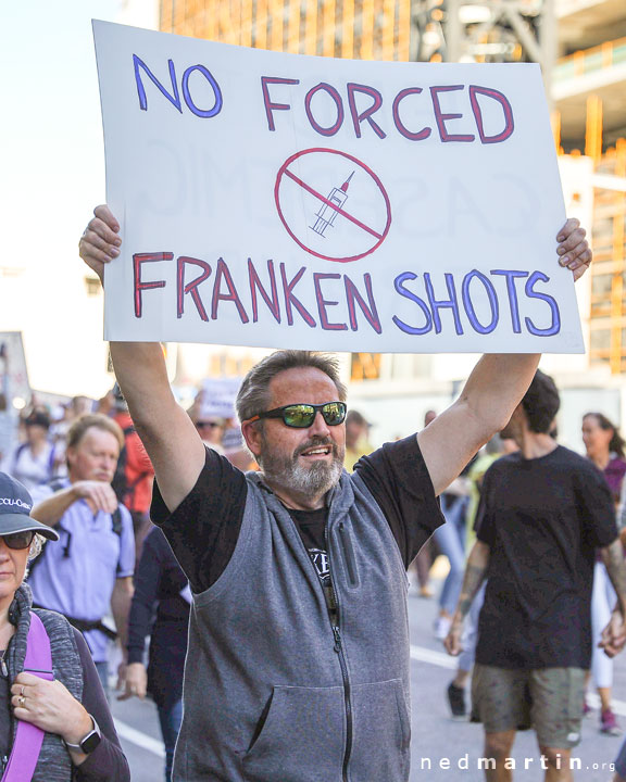 Freedom Rally, Brisbane Botanic Gardens