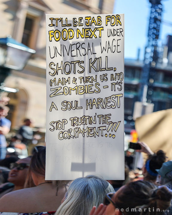 Freedom Rally, Brisbane Botanic Gardens