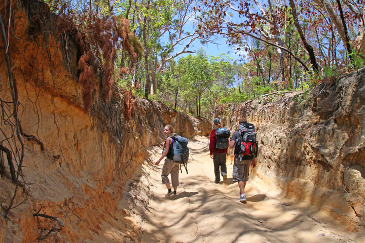 Bronwen, Maz, Chris, Moreton Island