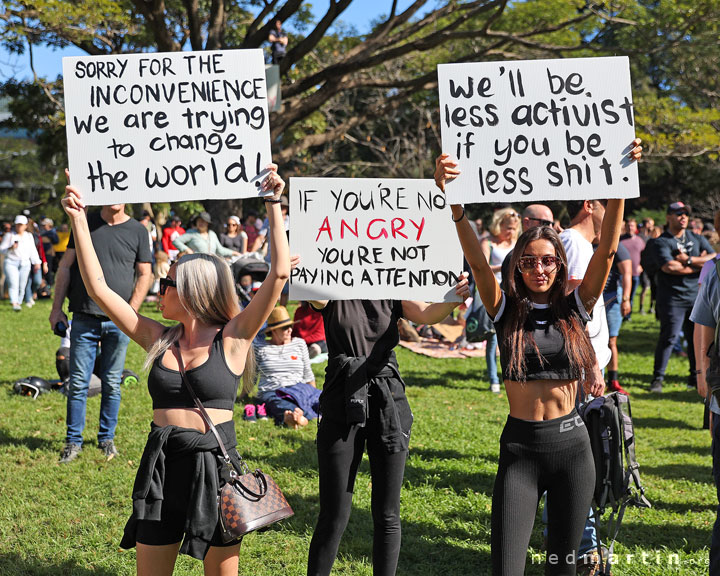 Freedom Rally, Brisbane Botanic Gardens