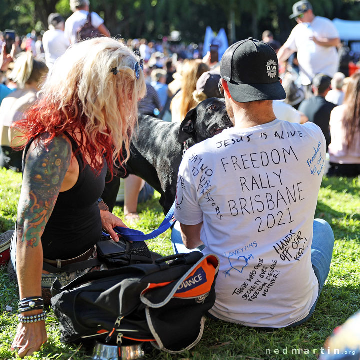 Freedom Rally, Brisbane Botanic Gardens