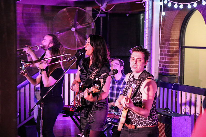 CC the Cat with the Julia Rose band perform at the Motor Room