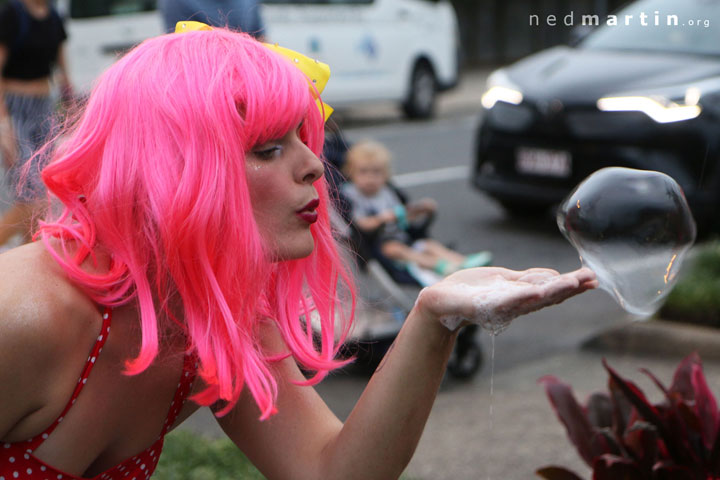 Miss Bubbles at the Paddington Christmas Fair