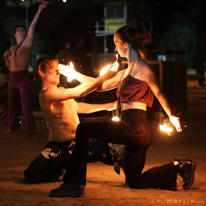 Fire Twirling at Burleigh Bongos