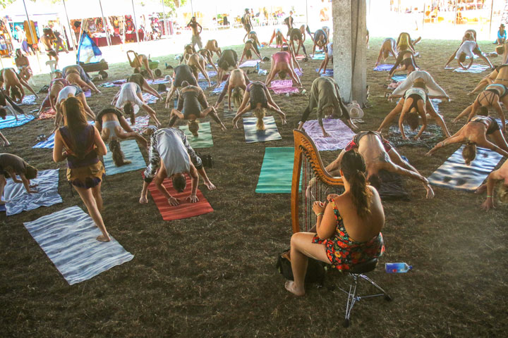 Dub N D Yoga at Irie Top, Island Vibe Festival 2019, Stradbroke Island