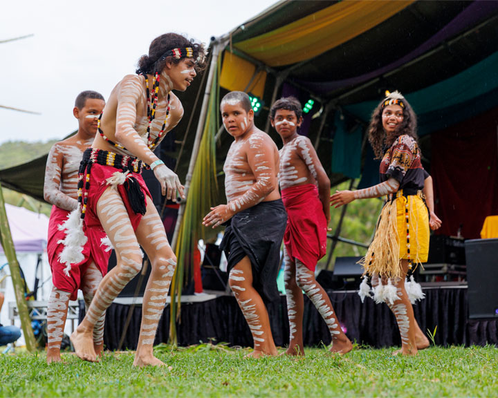 Quandamooka Dancers, Micro Island Vibe Festival, Stradbroke Island