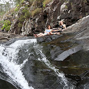 Bronwen & Shandina at Cedar Creek Falls