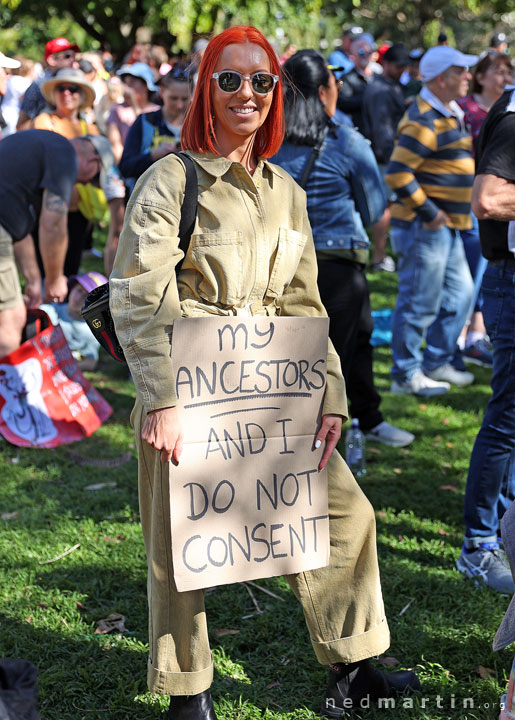 Freedom Rally, Brisbane Botanic Gardens