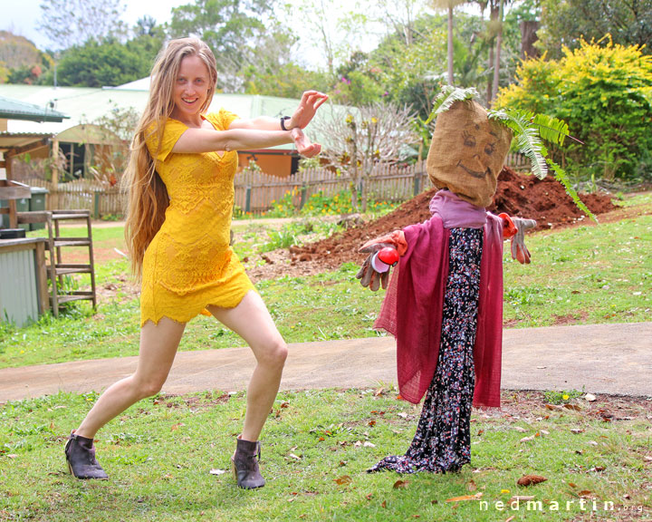 Bronwen at the Tamborine Mountain Scarecrow Festival