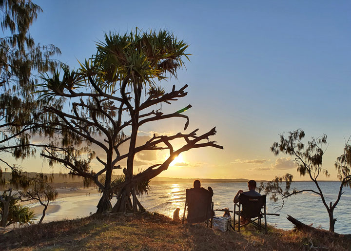 Sunset on Flinder’s Beach, Stradbroke Island