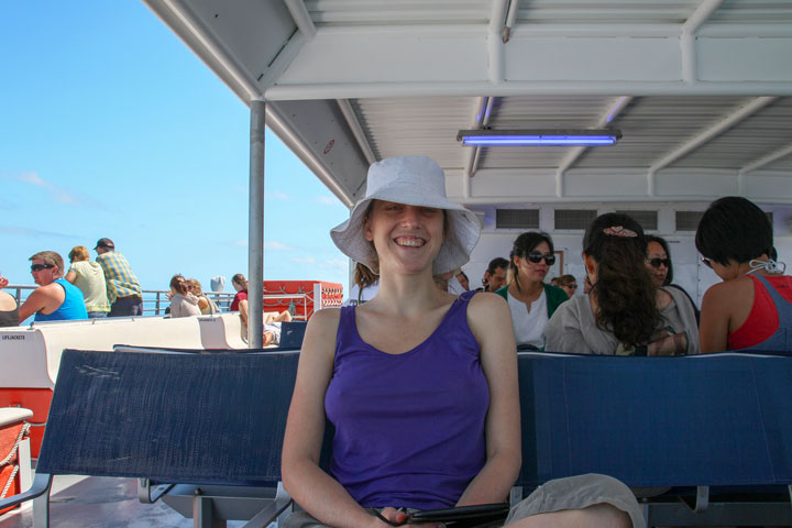 Bronwen, Views from the MICat, the ferry to Moreton Island