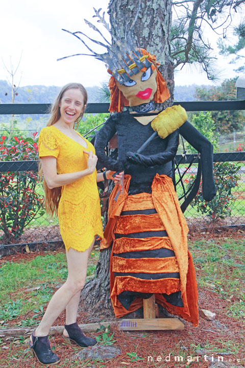 Bronwen at the Tamborine Mountain Scarecrow Festival