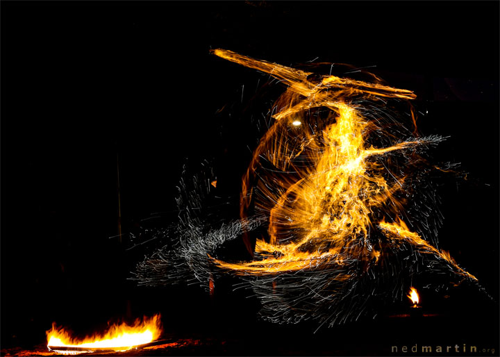 Burleigh Bongos and Fire-twirling