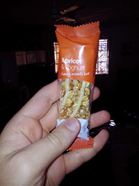 Breakfast: a muesli bar