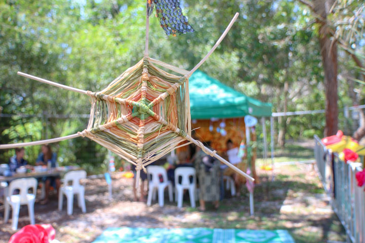 Weaving, Island Vibe Festival 2018, Stradbroke Island