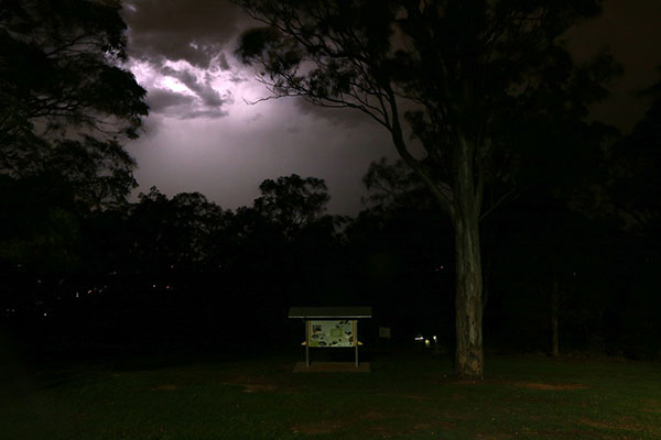 The sky was quite scary and stormy