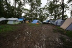 The mud at the tent site