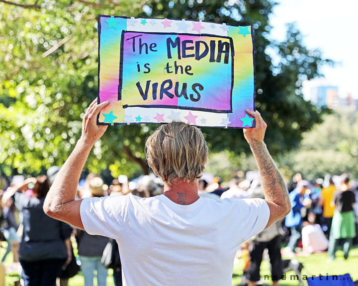 Freedom Rally, Brisbane Botanic Gardens