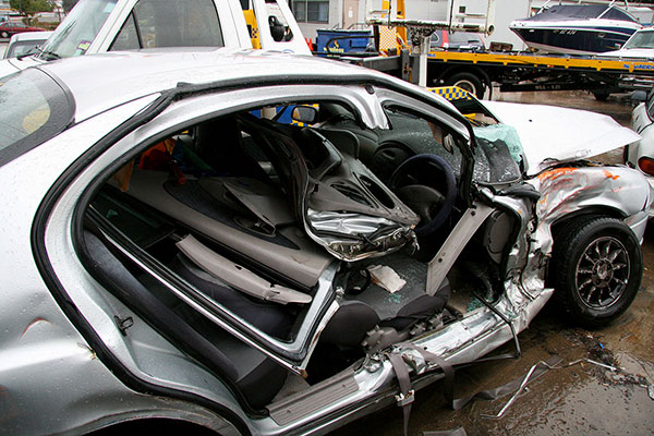 What was left of the driver’s seat in Ned’s car