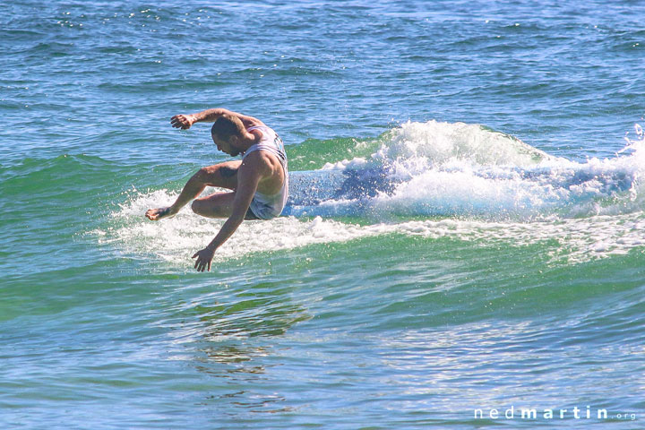 Ben testing to see if he can surf sideways