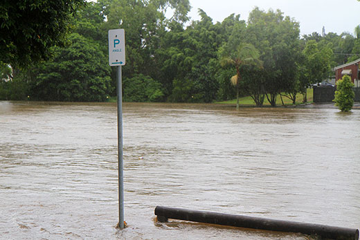 Angle parking for boats at Stones Corner