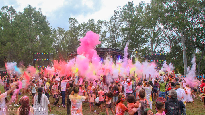 Brisbane Holi - Festival of Colours, Rocks Riverside Park, Seventeen Mile Rocks