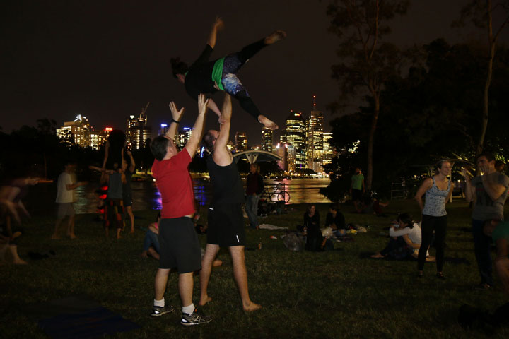 Pot Luck & Acro at Kangaroo Point