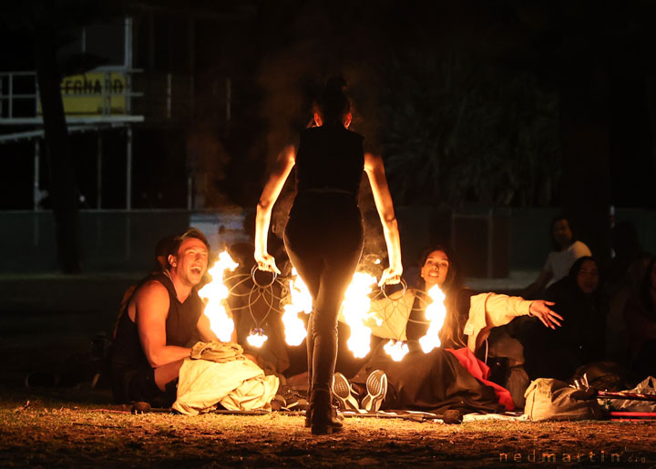 Burleigh Bongos and Fire-twirling