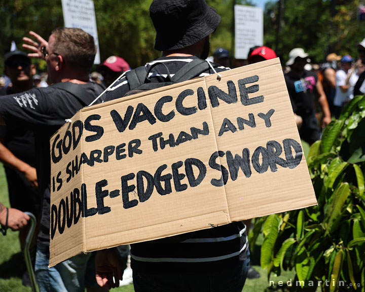 Freedom Rally, Brisbane Botanic Gardens