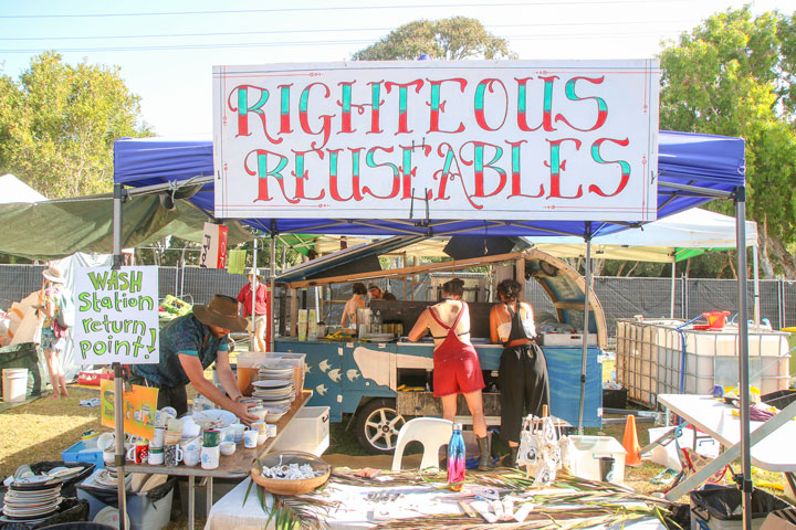 Righteous Reusables, Island Vibe Festival, Stradbroke Island