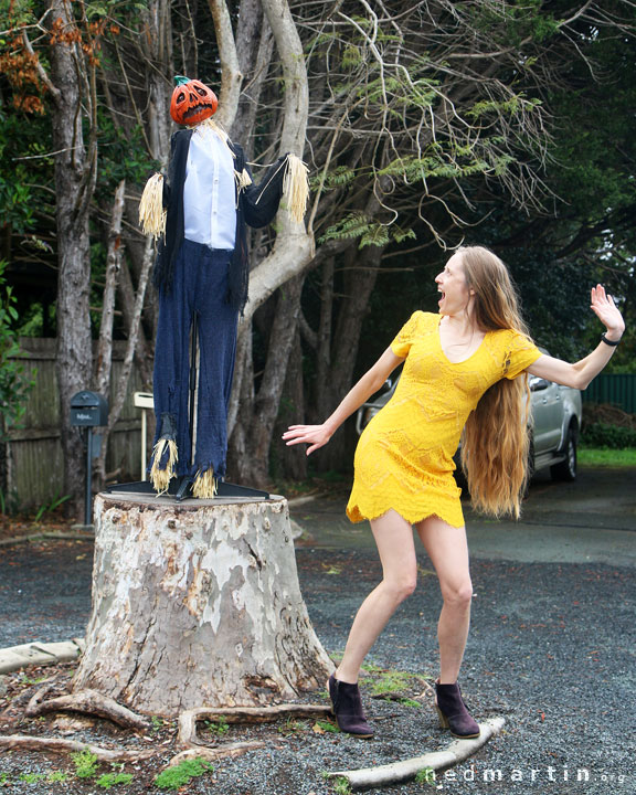 Bronwen at the Tamborine Mountain Scarecrow Festival