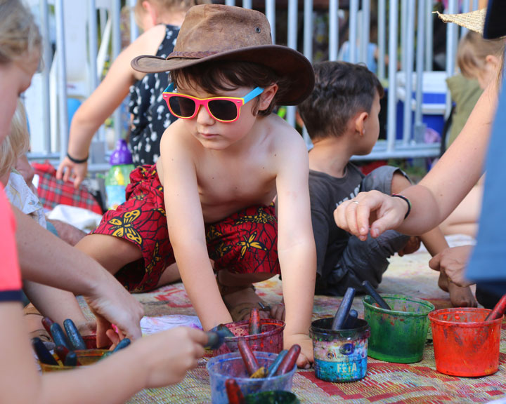 Kids Space – Tie Dye Magic, Island Vibe Festival 2018, Stradbroke Island