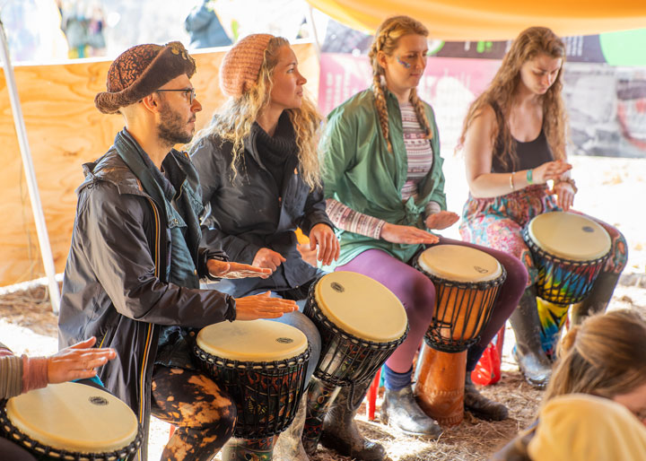 Feel the rhythm drum workshop, Jungle Love Festival 2022