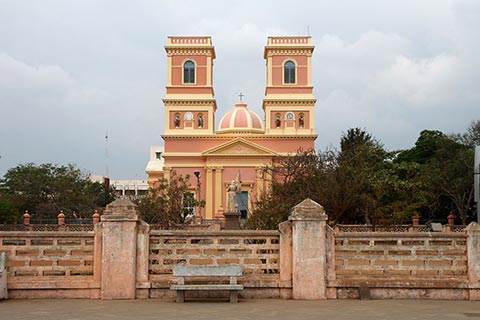 Pondicherry is famous for its French-influenced architecture. Perhaps this is one of them?