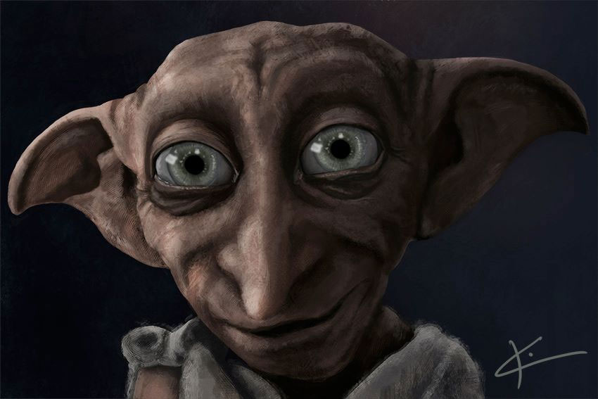 Dobby the house elf highly amused by it all