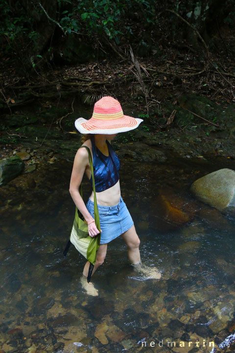 Bronwen at Cougal Cascade, Currumbin Creek