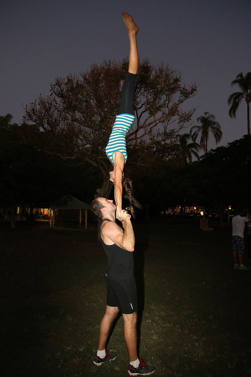 Acro in New Farm Park