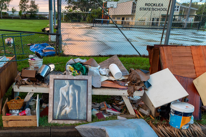 Flood damage, Elmes Rd, Rocklea