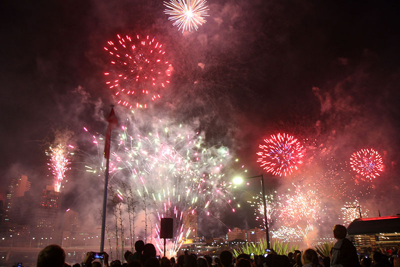 Riverfire fireworks