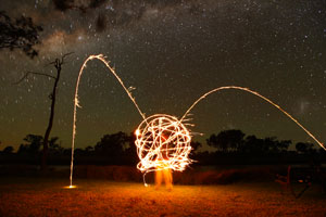 Maz and some sparklers